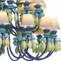 Люстра на 40 свечей (зеленый / синий / серый) 150 х 100см коллекции Belle de Nuit бренда Lladro