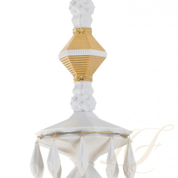 Люстра на 40 свечей (золотой / белый) 150 х 100см коллекции Belle de Nuit бренда Lladro