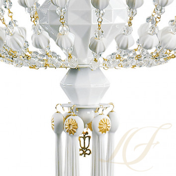 Люстра на 6 свечей (золотой / белый) 115 х 70см коллекции Winter Palace бренда Lladro