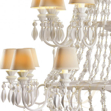 Люстра на 30 свечей (белый / золотой) 195 х 105см коллекции Winter Palace бренда Lladro