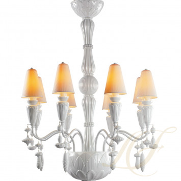 Люстра на 8 свечей (белый) 123 х 70см коллекции Ivy & Seed бренда Lladro