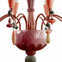 Люстра на 8 свечей (красный / коралловый) 123 х 70см коллекции Ivy & Seed бренда Lladro