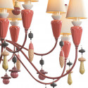 Люстра на 32 свечей (красный / коралловый) 183 х 150см коллекции Ivy & Seed бренда Lladro