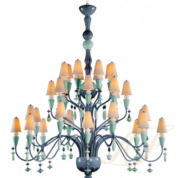 Люстра на 32 свечей (синий) 183 х 150см коллекции Ivy & Seed бренда Lladro