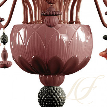 Люстра на 16 свечей (красный / коралловый) 133 х 115см коллекции Ivy & Seed бренда Lladro