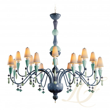 Люстра на 16 свечей (синий) 148 х 150см коллекции Ivy & Seed бренда Lladro