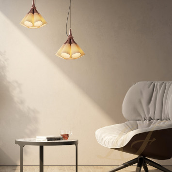 Подвесная лампа (белый / золотой) 195 х 30см коллекции Jamz бренда Lladro