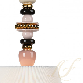 Подвесная лампа (розовый / золотой) 170 х 45см коллекции Firefly бренда Lladro