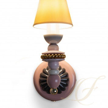 Бра, настенный светильник (Розовый / Золотой) 24 х 12см коллекции Firefly  бренда Lladro