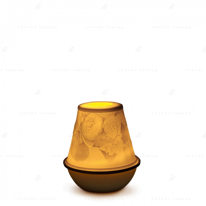 Подсвечник-литофан с перезаряжаемой светодиодной лампой 