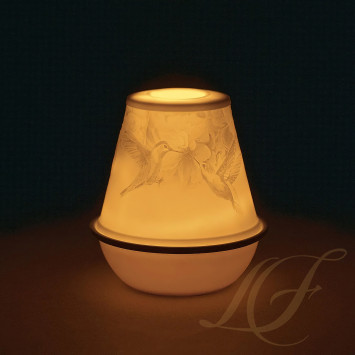 Подсвечник-литофан с перезаряжаемой светодиодной лампой 