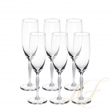 Флюте для шампанского, 6шт. 200мл коллекции 100 Points бренда Lalique