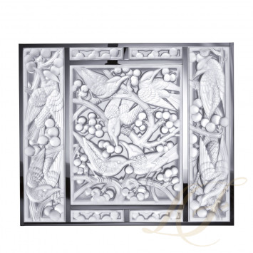 Декоративная панель зеркальная (левая сторона) 52,2x13см коллекции Merles et Raisins бренда Lalique