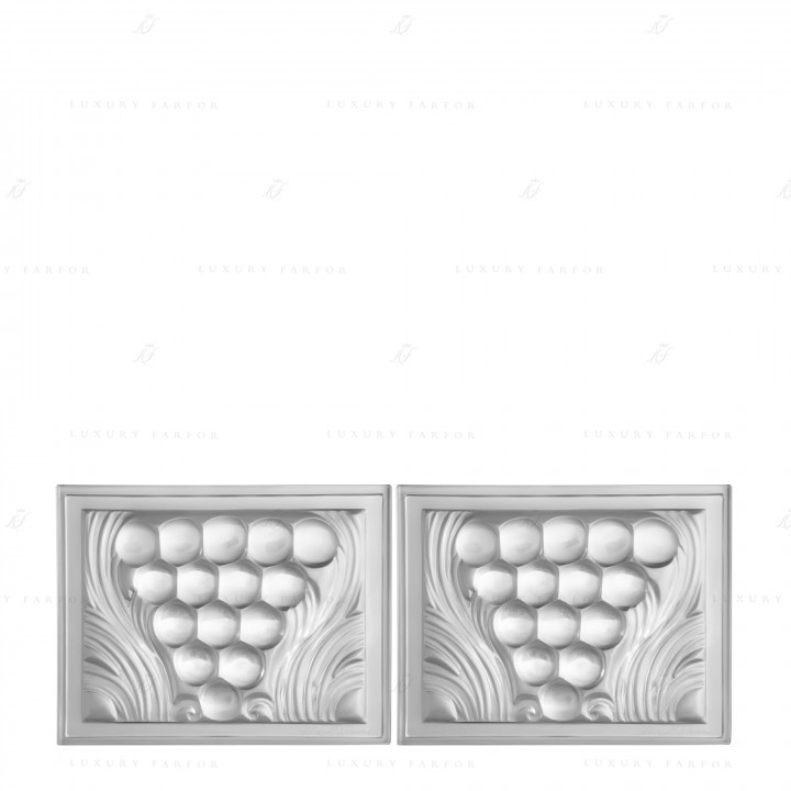 Декоративная панель 3,6x10,3см коллекции Raisins бренда Lalique