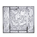 Декоративная панель (Голова вверх) 42x34см коллекции Merles et Raisins бренда Lalique