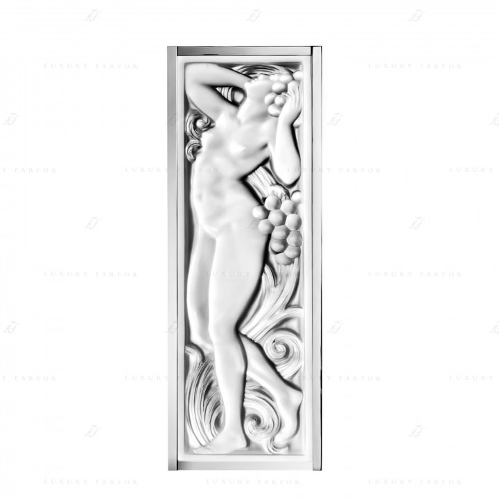 Декоративная панель зеркальная (с рамой) 47,5x17x2,6см коллекции Femme Tete Levee бренда Lalique