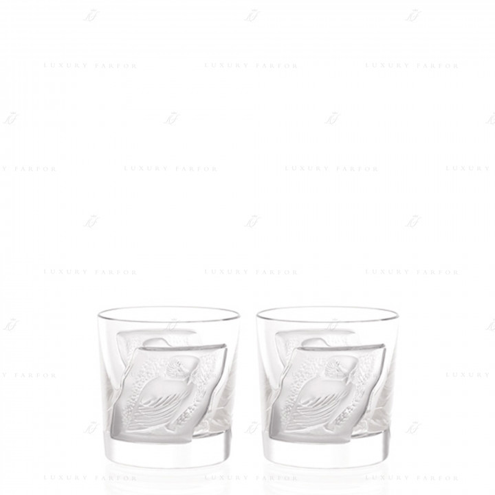 Стакан кордиал, 2шт. 90мл коллекции Owl бренда Lalique