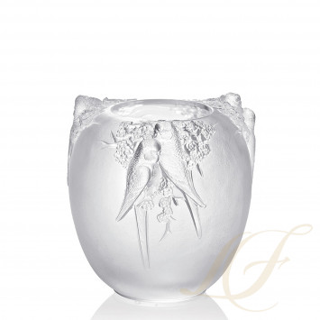 Ваза 23см коллекции Perruches (Лимитированная серия на 49 пред.) бренда Lalique