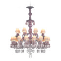 Люстра на 24 свечей (розовый / белый) 125 х 80см коллекции Belle de Nuit бренда Lladro