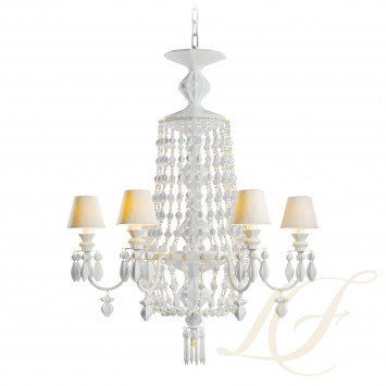 Люстра на 6 свечей (белый / золотой) 115 х 70см коллекции Winter Palace бренда Lladro