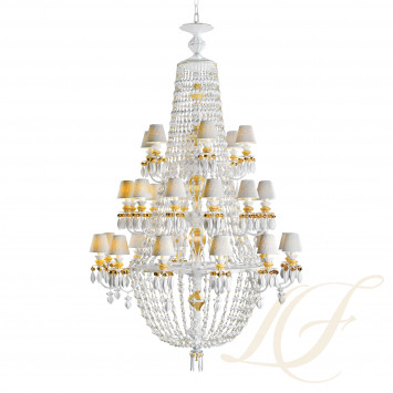 Люстра на 30 свечей (золотой / белый) 195 х 105см коллекции Winter Palace бренда Lladro