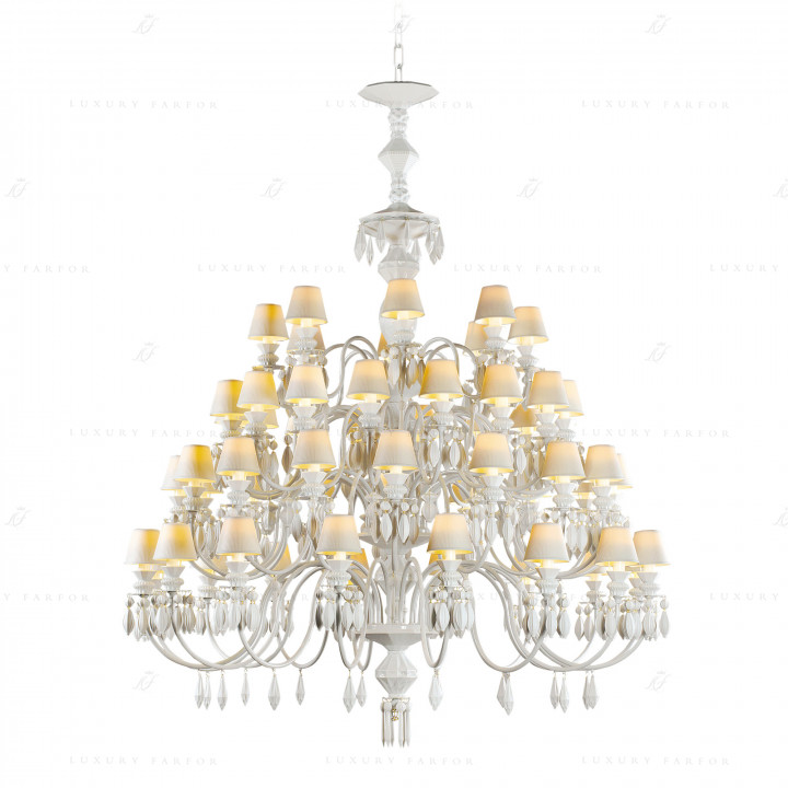 Люстра на 56 свечей (белый) 175 х 110см коллекции Belle de Nuit бренда Lladro