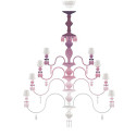 Люстра на 56 свечей (розовый / белый) 175 х 110см коллекции Belle de Nuit бренда Lladro