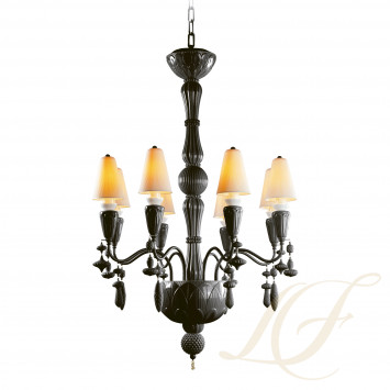 Люстра на 8 свечей (черный) 123 х 70см коллекции Ivy & Seed бренда Lladro