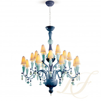 Люстра на 20 свечей (синий) 138 х 115см коллекции Ivy & Seed бренда Lladro