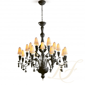 Люстра на 20 свечей (черный) 138 х 115см коллекции Ivy & Seed бренда Lladro