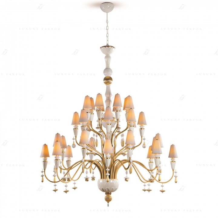 Люстра на 32 свечей (белый / золотой) 183 х 150см коллекции Ivy & Seed бренда Lladro