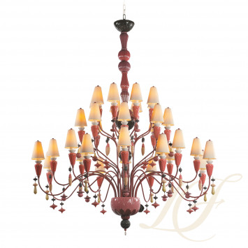 Люстра на 32 свечей (красный / коралловый) 183 х 150см коллекции Ivy & Seed бренда Lladro