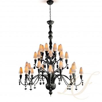 Люстра на 32 свечей (черный) 183 х 150см коллекции Ivy & Seed бренда Lladro