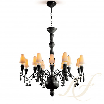 Люстра на 16 свечей (черный) 133 х 115см коллекции Ivy & Seed бренда Lladro