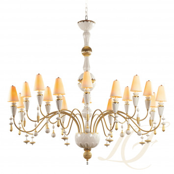 Люстра на 16 свечей (белый / золотой) 148 х 150см коллекции Ivy & Seed бренда Lladro