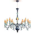 Люстра на 16 свечей (синий) 148 х 150см коллекции Ivy & Seed бренда Lladro