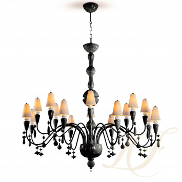 Люстра на 16 свечей (черный) 148 х 150см коллекции Ivy & Seed бренда Lladro