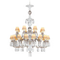 Люстра на 24 свечей (серебряный / белый) 125 х 80см коллекции Belle de Nuit бренда Lladro