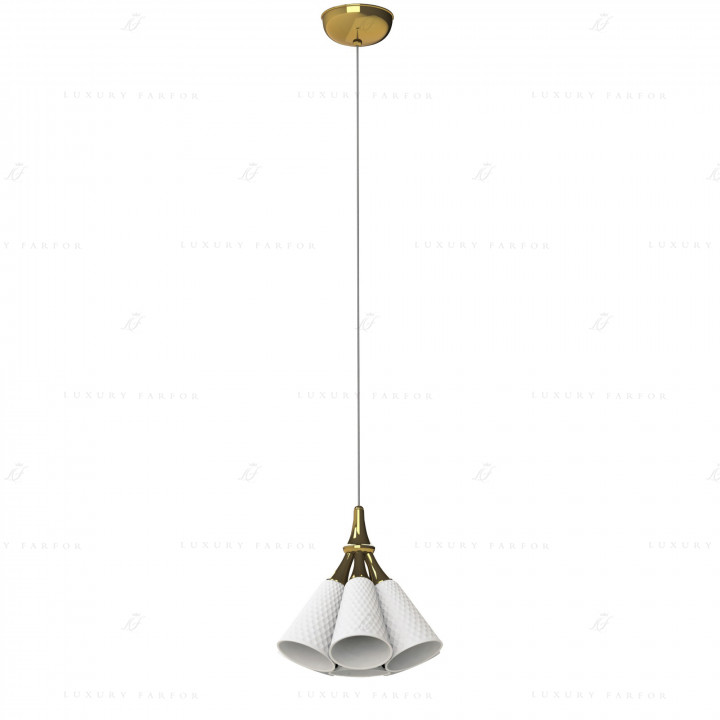Подвесная лампа (белый / золотой) 195 х 30см коллекции Jamz бренда Lladro