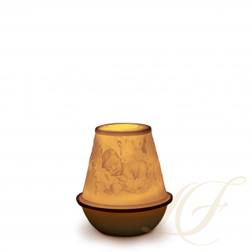 Подсвечник-литофан с перезаряжаемой светодиодной лампой 