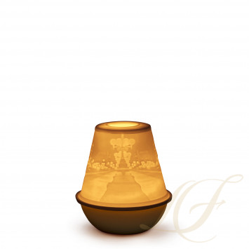 Подсвечник-литофан с перезаряжаемой светодиодной лампой 