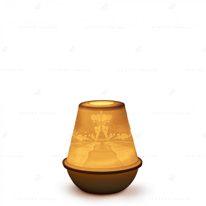 Подсвечник-литофан с перезаряжаемой светодиодной лампой 