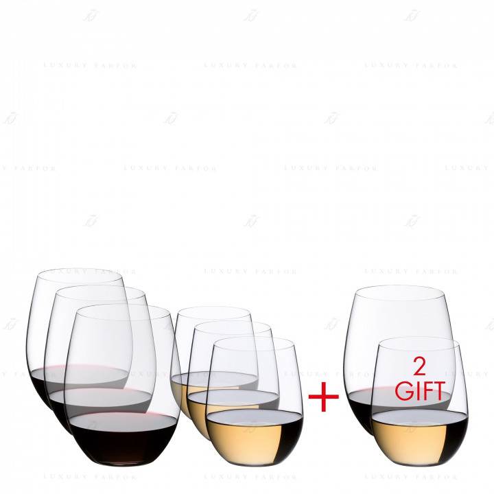 Набор из 8 стаканов 8 стаканов коллекции O Wine Tumbler бренда Riedel