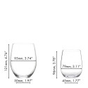 Набор из 8 стаканов 8 стаканов коллекции O Wine Tumbler бренда Riedel