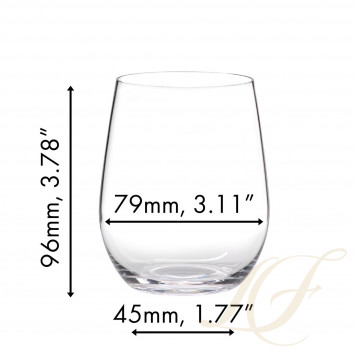 Стакан для белого вина Viognier/Chardonnay 320мл, 4шт.  коллекции O Wine Tumbler бренда Riedel