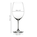 Бокал для красного вина Bordeaux Grand Cru 960мл, 2шт.  коллекции Vinum бренда Riedel