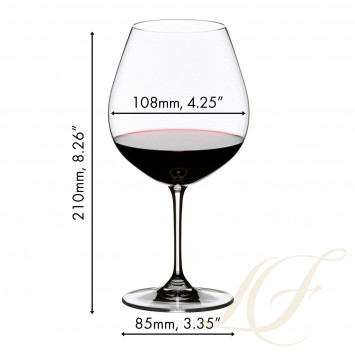 Бокал для красного вина Pinot Noir/Burgunder 700мл, 2шт.  коллекции Vinum бренда Riedel