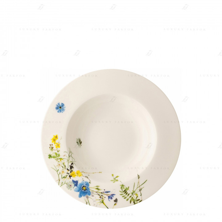 Тарелка суповая 23см коллекции Brillance Fleurs des Alpes бренда Rosenthal