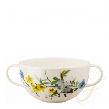 Чаша суповая с блюдцем 0,37л коллекции Brillance Fleurs des Alpes бренда Rosenthal