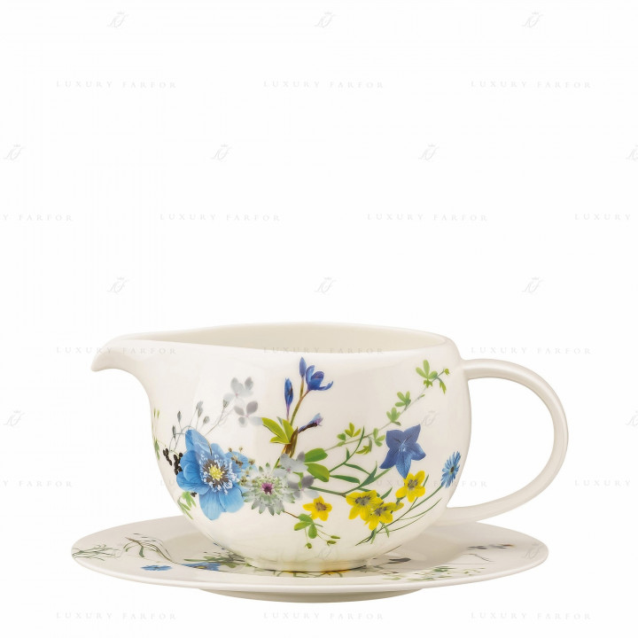 Соусник с подставкой 0,55л коллекции Brillance Fleurs des Alpes бренда Rosenthal